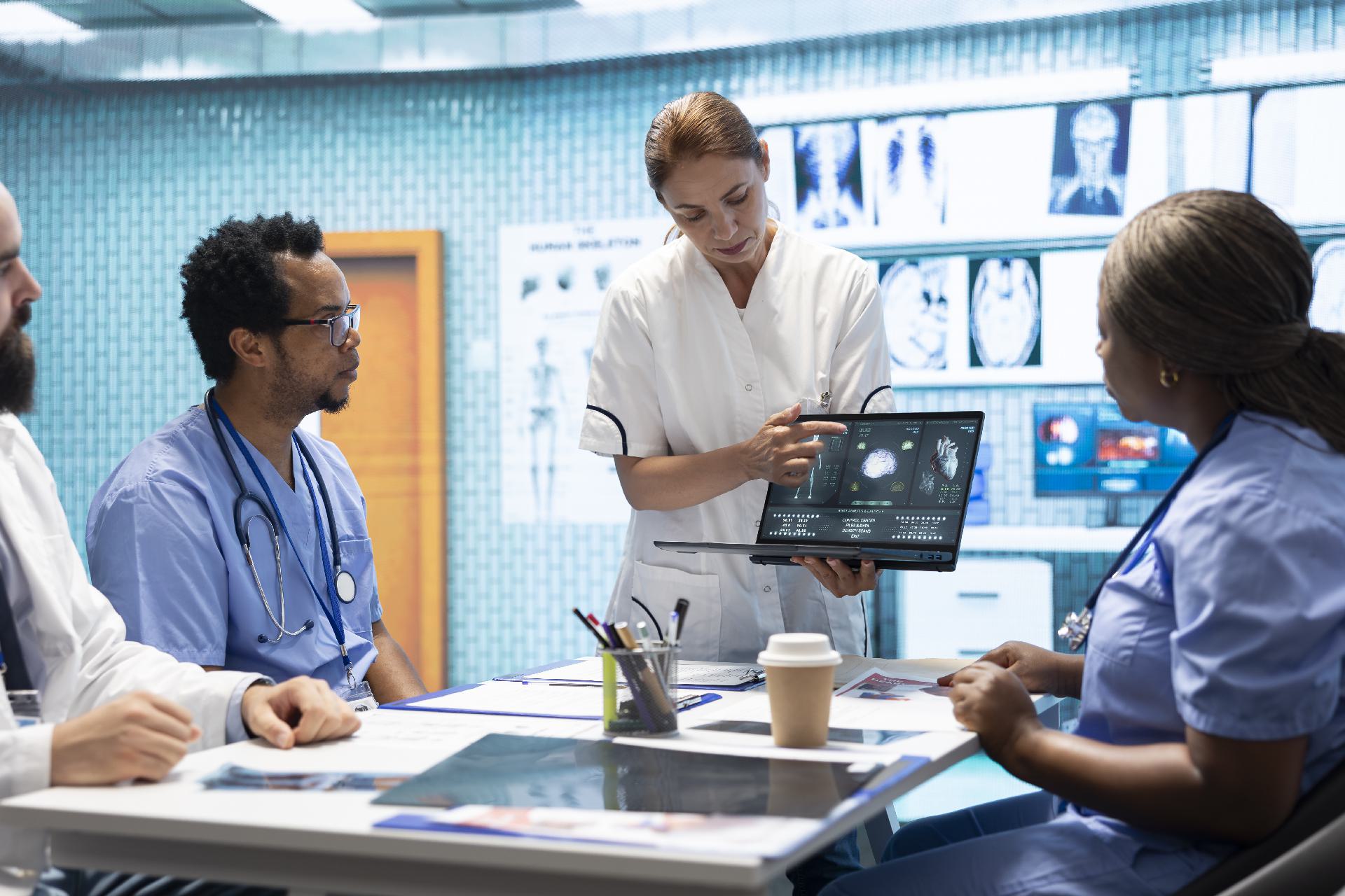 A practice manager reviewing an AI-drafted recall letter before it is sent to patients