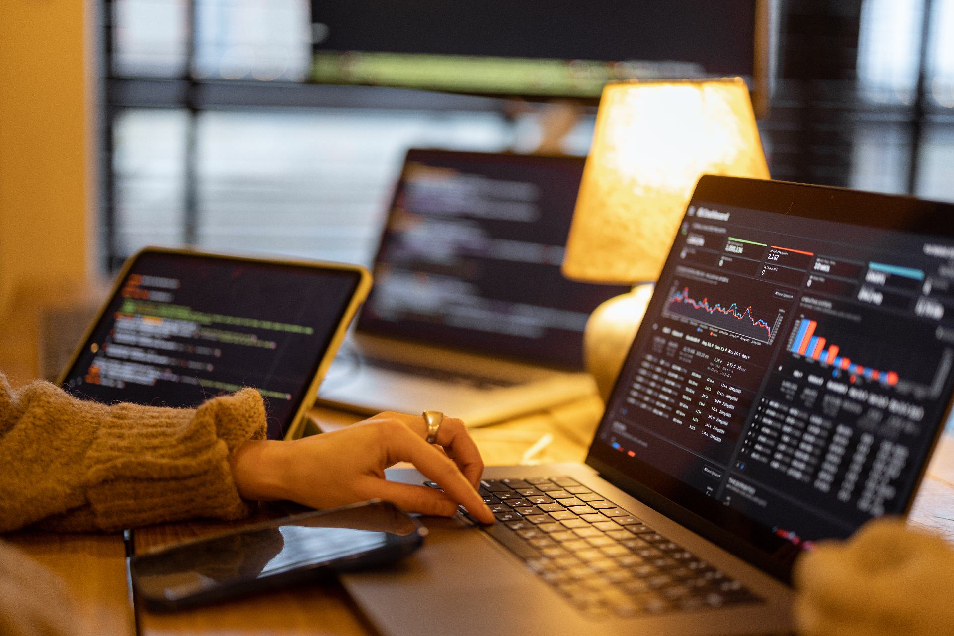 An engineer reviewing a small, version-controlled software release before it ships to production