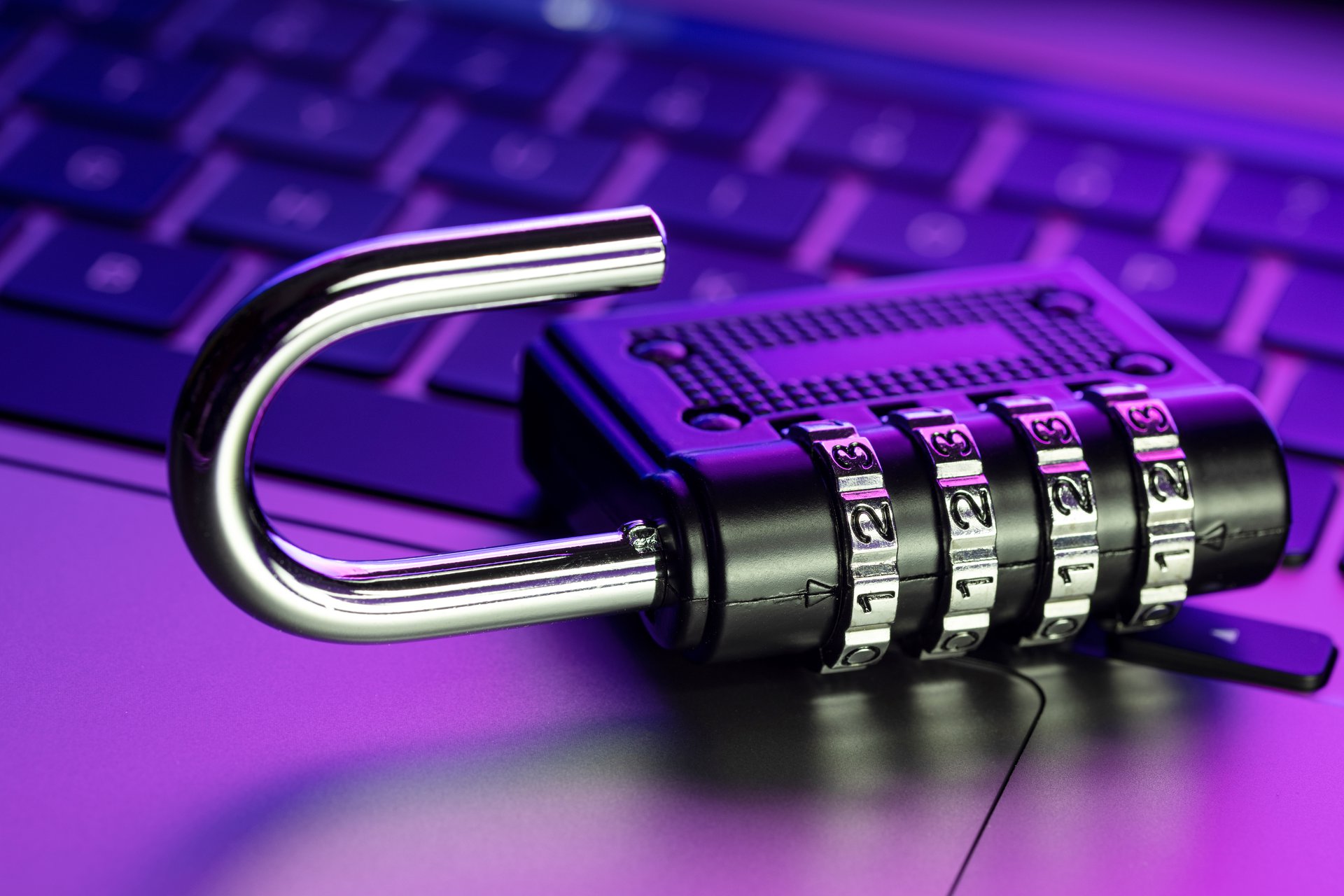 A computer-security vulnerability concept on screen, representing the legacy-integration weak point a secure government platform is designed to close